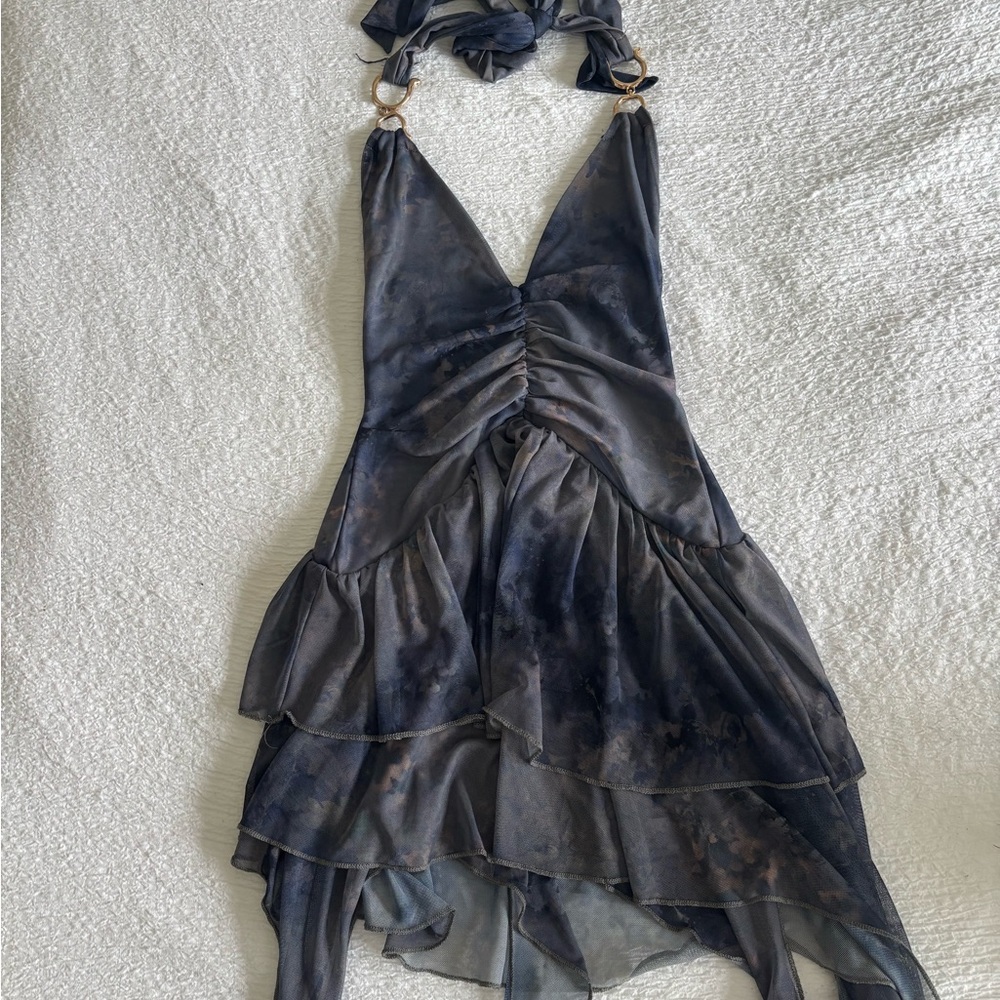Elegant Navy Sleeveless Dress